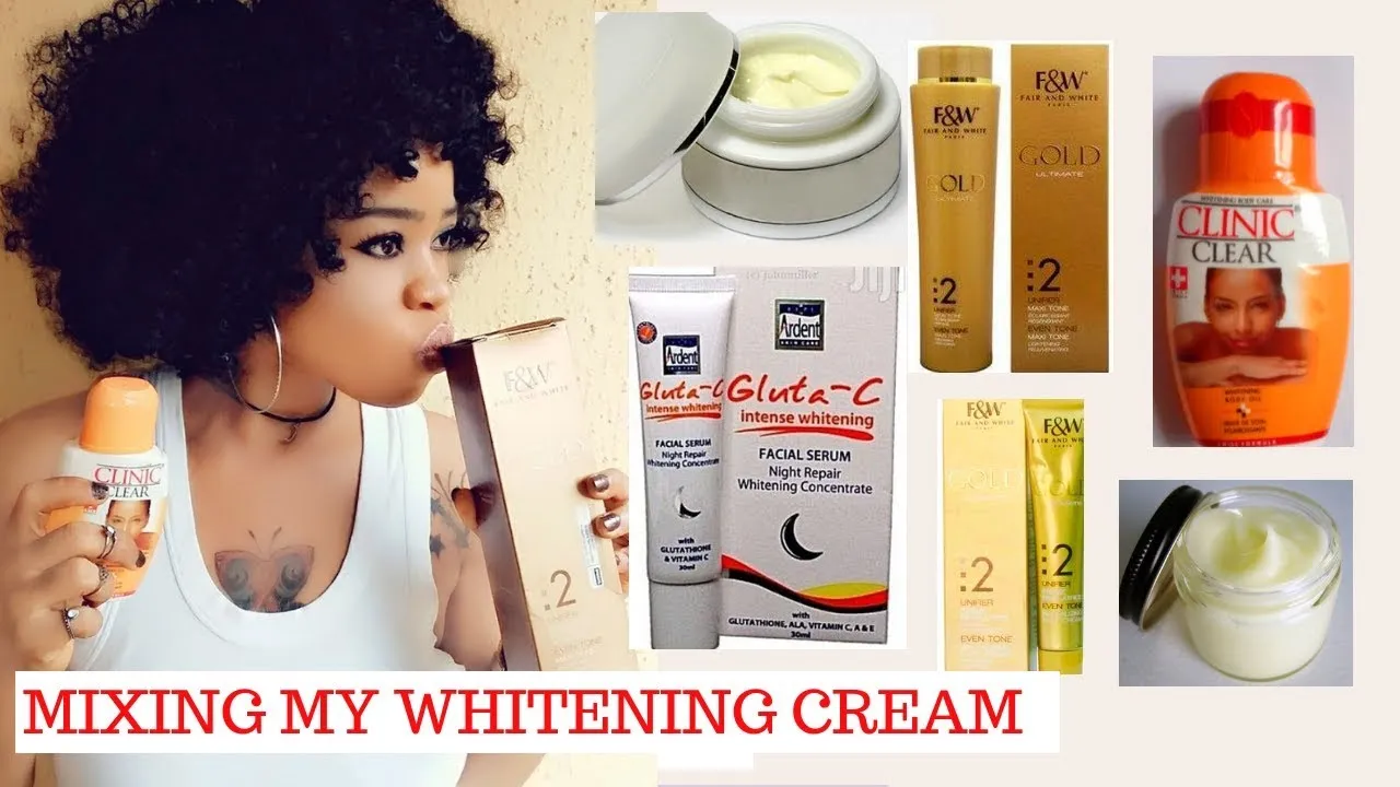 29119 whitening cream mixture skin tone