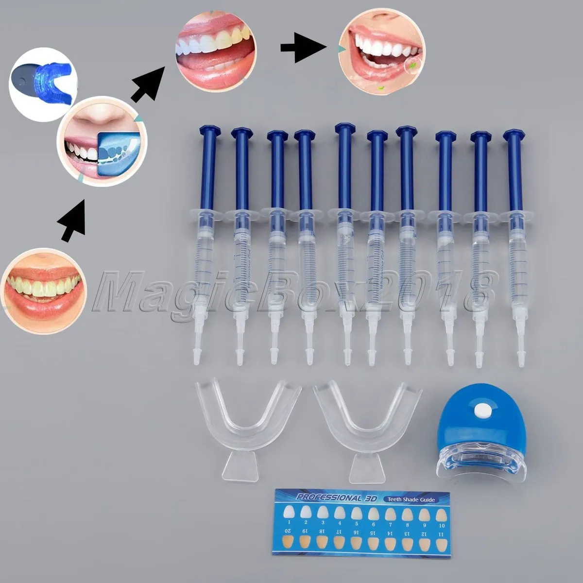 29162 uv light teeth whitening kit convenient