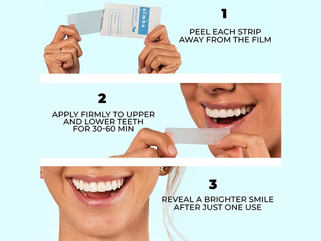 29224 zimba whitening strips smile confidence